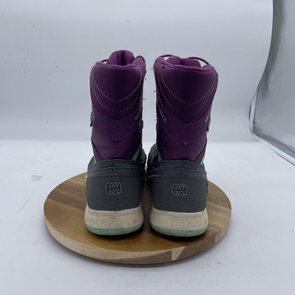 Merrell Snow Crush Boots Womens 6M Purple Gray Waterproof Insulated Winter - Picture 3 of 11